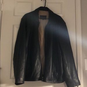 Izod Leather dark brown leather jacket